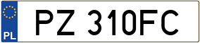 Truck License Plate